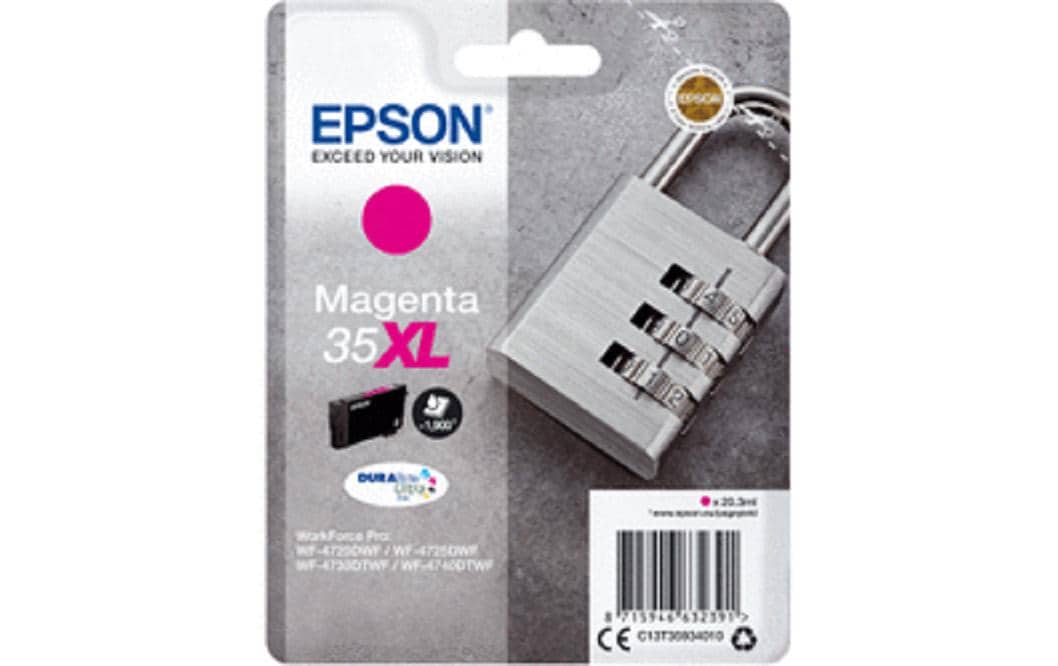 Epson Tintenpatrone 35XL, Magenta, XL – für Inkjetdrucker/Multifunktionsgeräte
