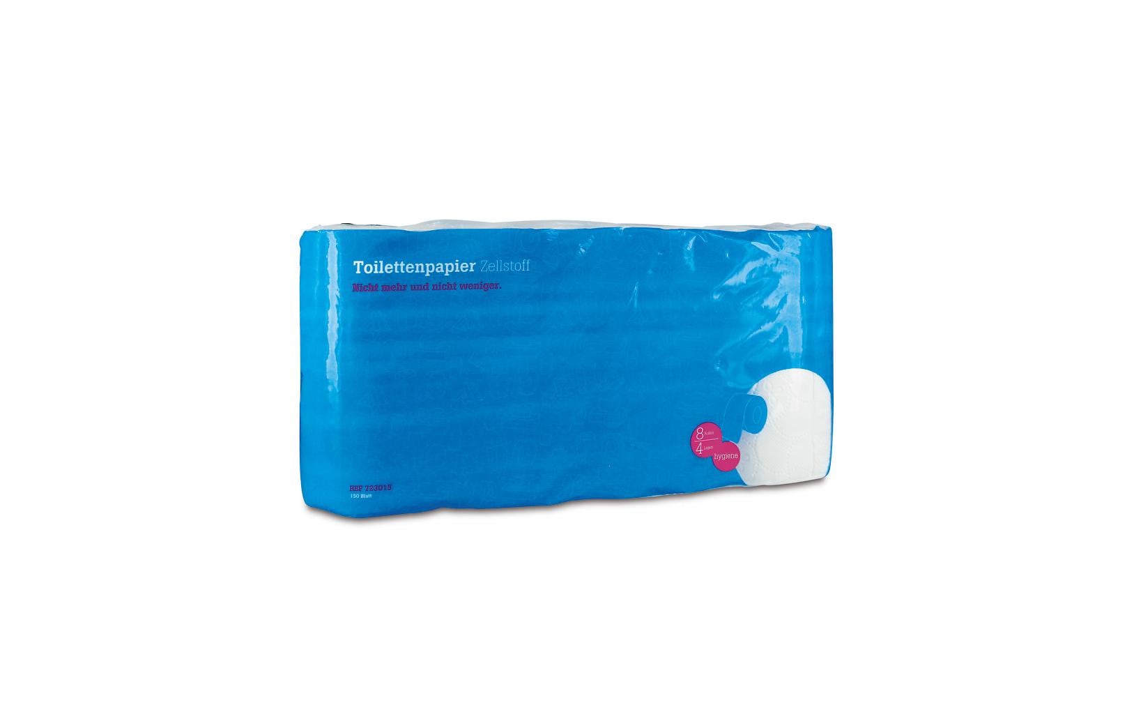 Hartmann Toilettenpapier – 3-lagig, Rollenlänge 28,8 m, 250 Blatt/Rolle – 8 Rollen