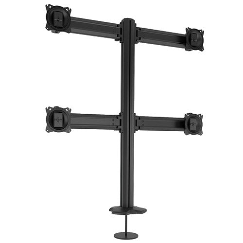 Chief K3G220B – Monitorarm Tischhalterung – Klemme/Durchführung – 4 Monitore – 10–24" – VESA 75×75/100×100 mm