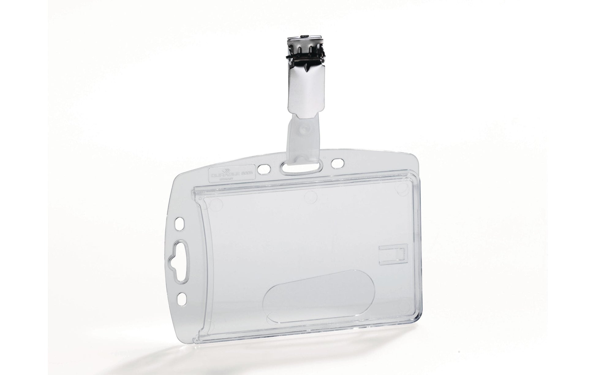 Durable Hartbox – 87 × 54 mm, transparent, für 1 Betriebsausweis, 25er-Pack