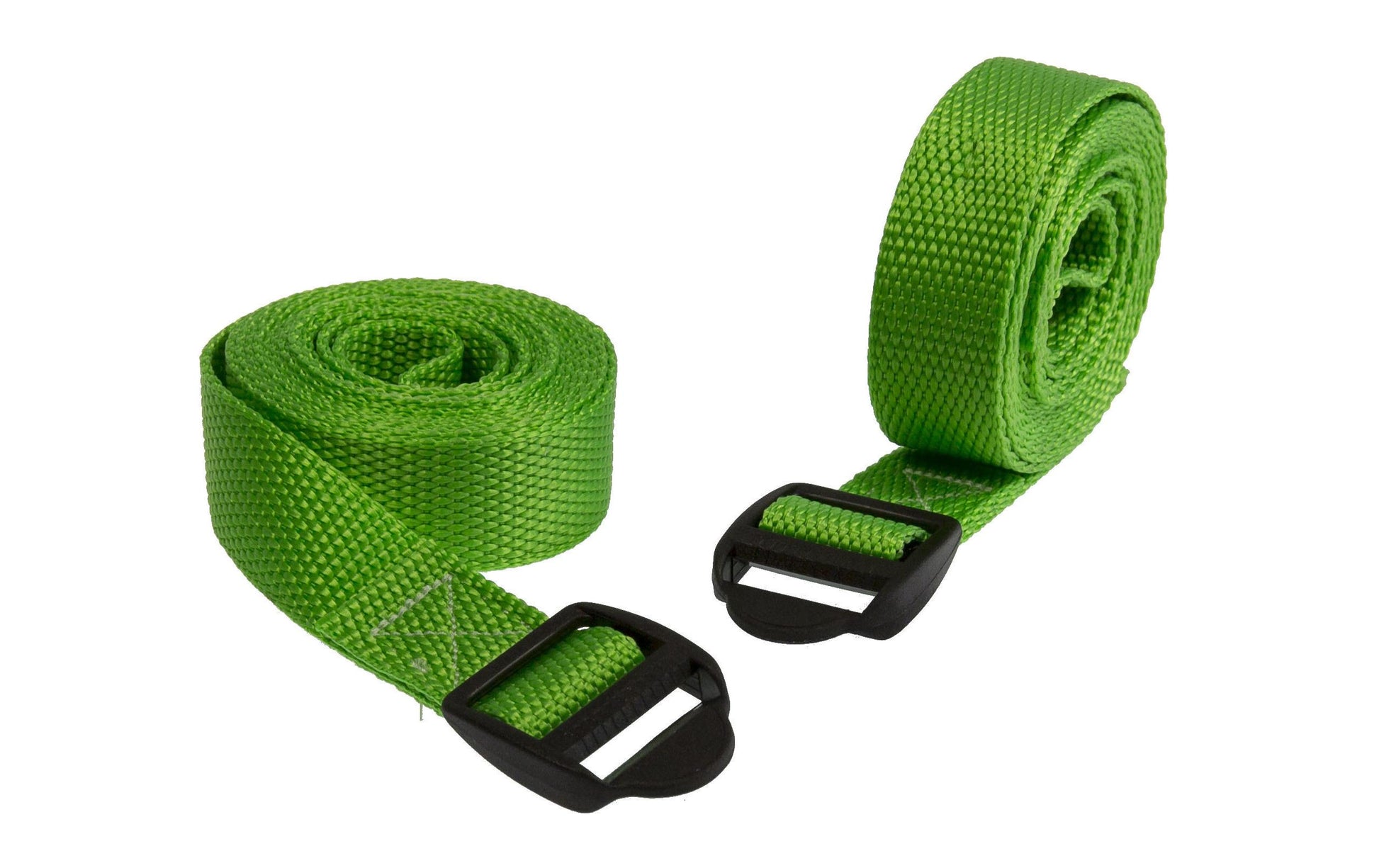 SpanSet Schlaufenband 2000 × 25 mm, mit Plastikschnalle, grün, 2 Stk., für Motorrad