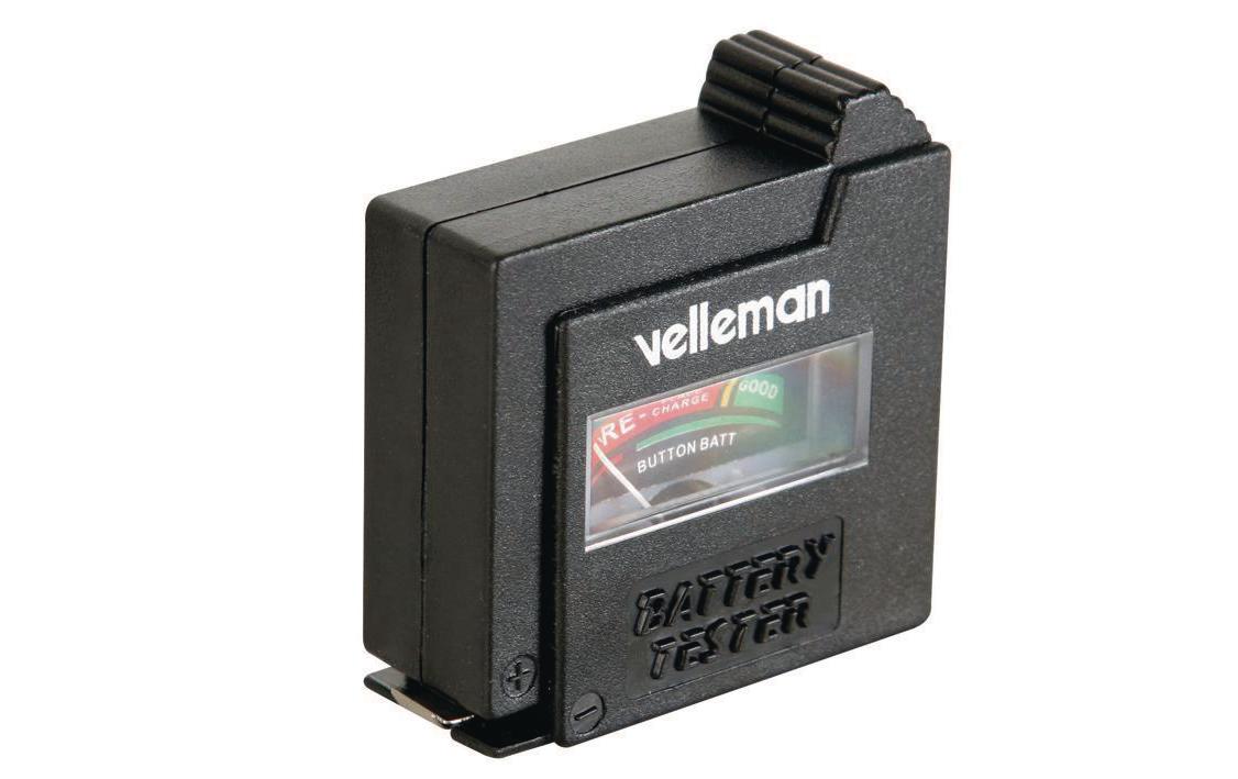 Velleman BATTEST – Batterietester – für AA/AAA/C/D/9V/Knopfzellen
