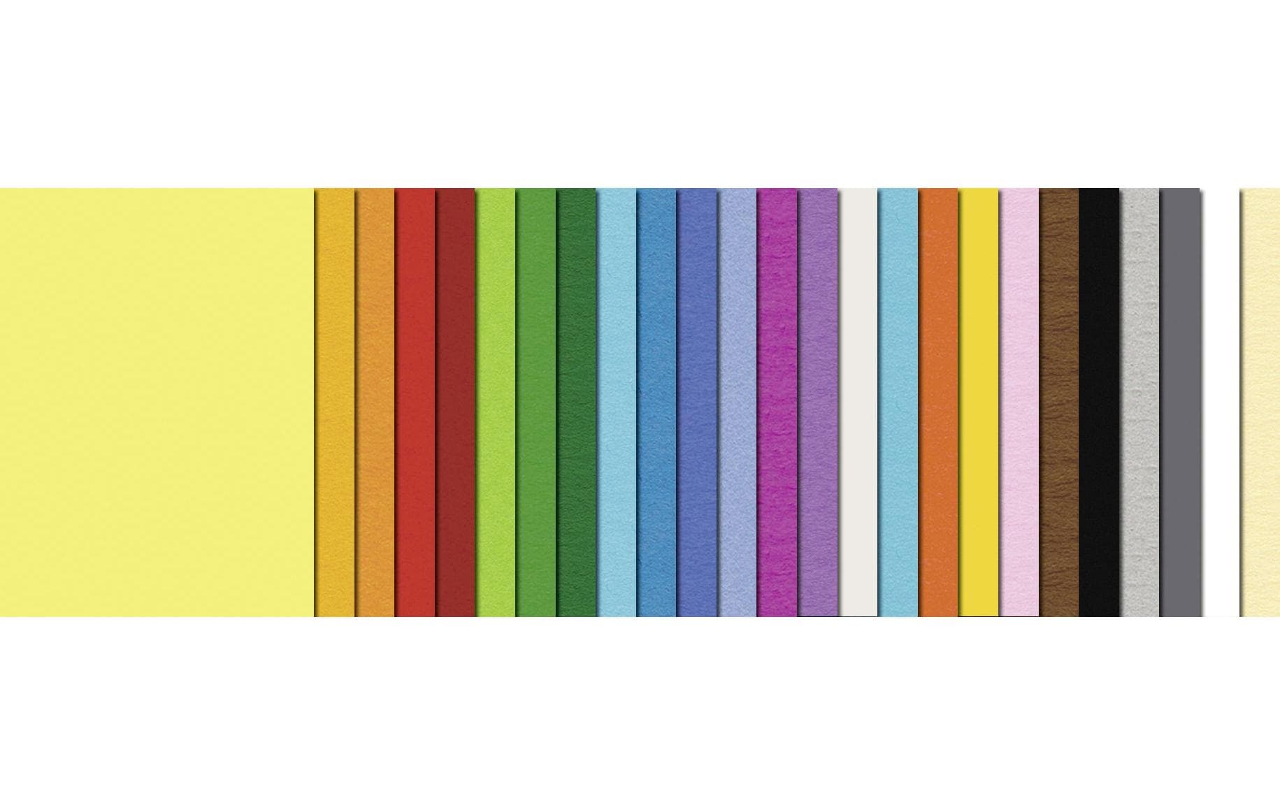 URSUS Tonzeichenpapier – A4, 130 g/m², farbig sortiert, 500 Blatt