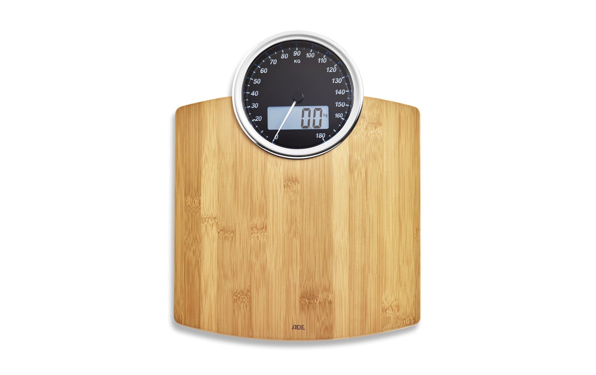 ADE Personenwaage Luna BE 1719 – Tragkraft 180 kg, Teilung 100 g, Wiegefläche 31,5 × 40,5 cm, Batterie