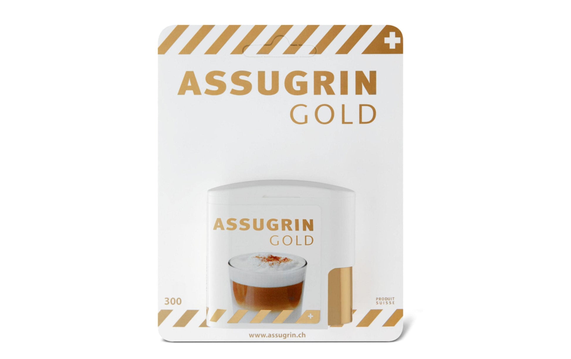 Assugrin Gold – Süssstoff-Tabletten, Dispenser – 300 Tabletten