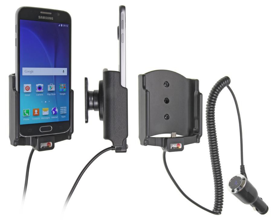 Brodit 512723 – Auto-Ladegerät – Zigarettenanzünder – für Samsung Galaxy S6 – Schwarz