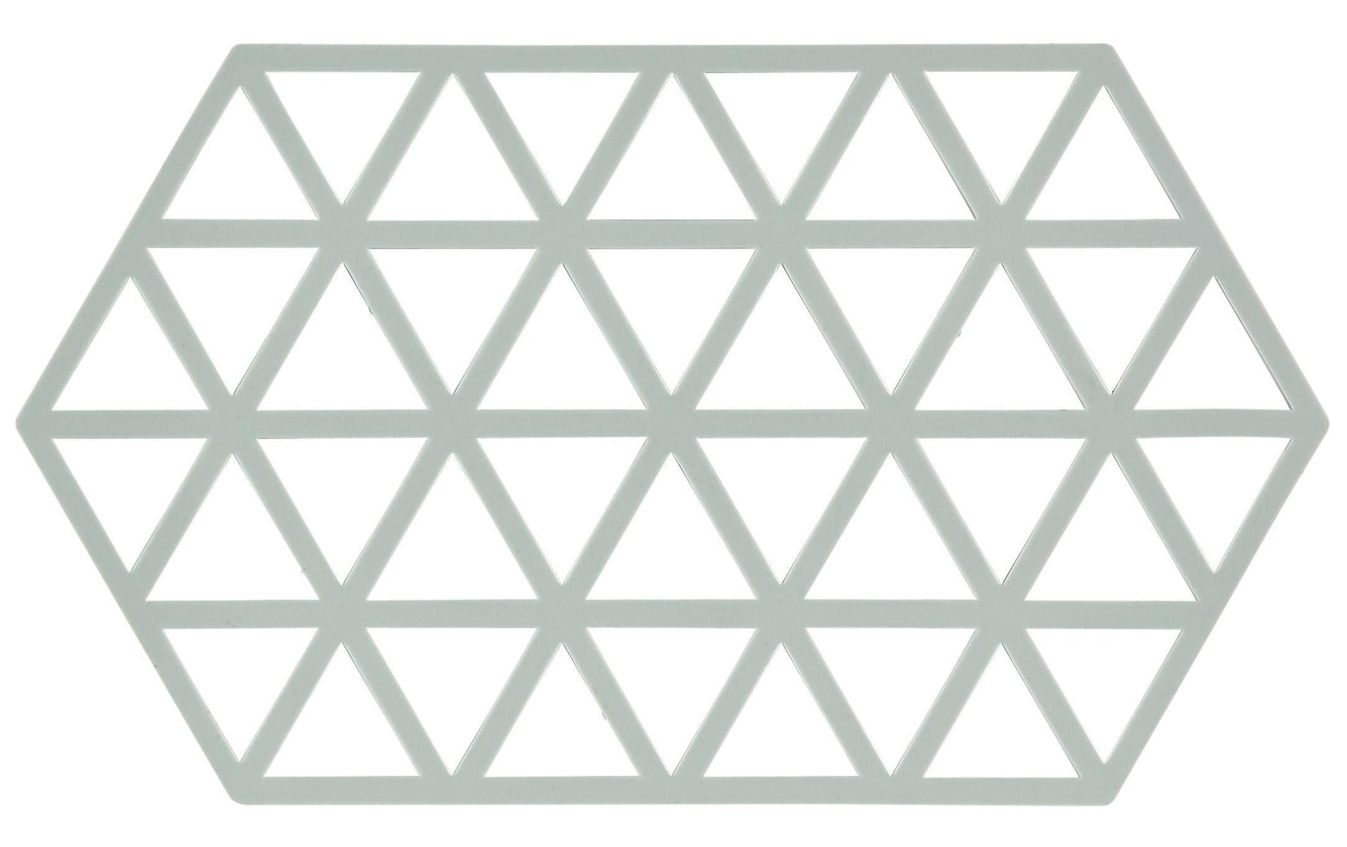 Zone Denmark Tischset Triangles – Silikon, Hellgrün, 24 × 14 cm