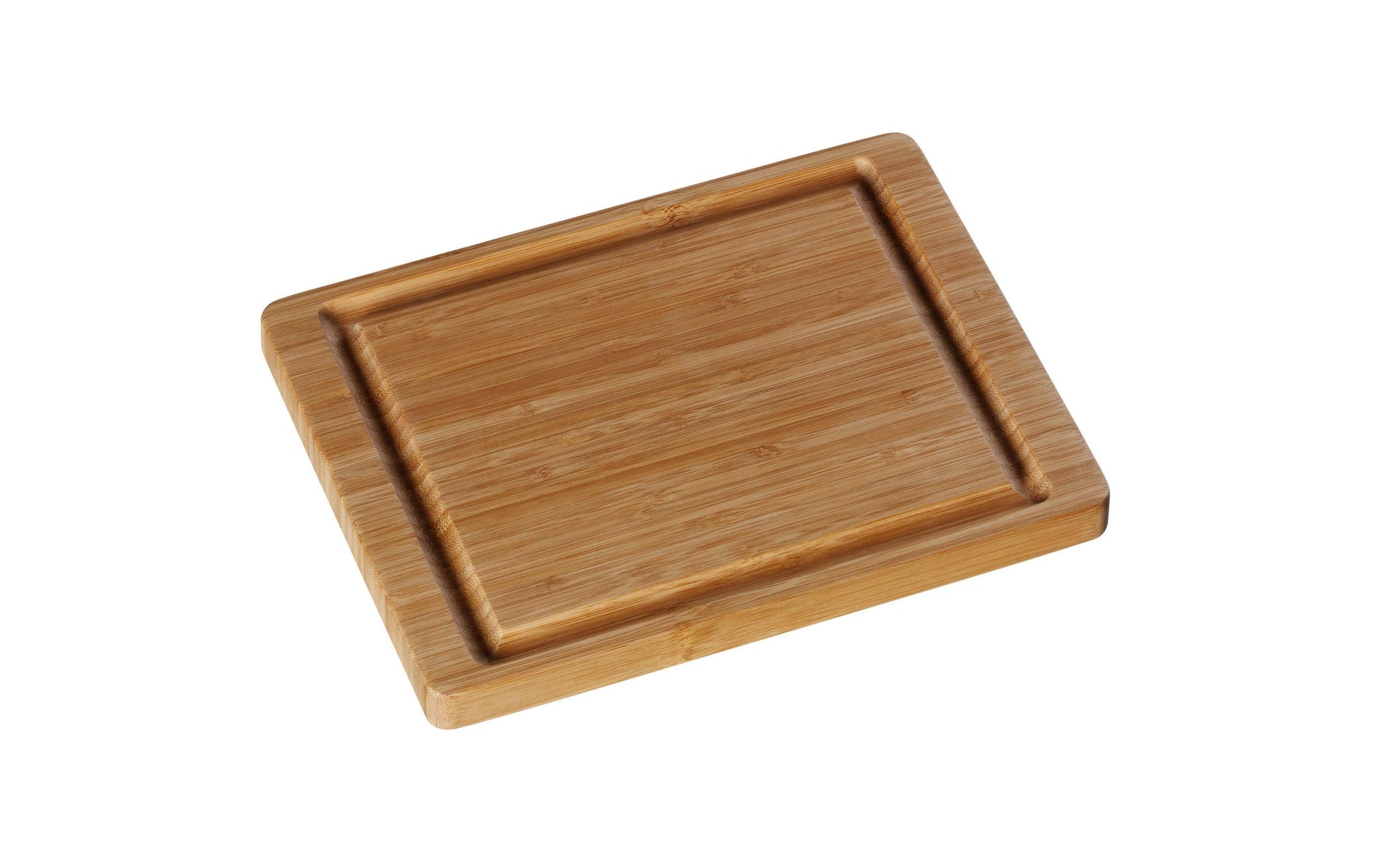 WMF Schneidebrett 20 × 26 × 2,1 cm, Bambus, mit Saftrille, Braun