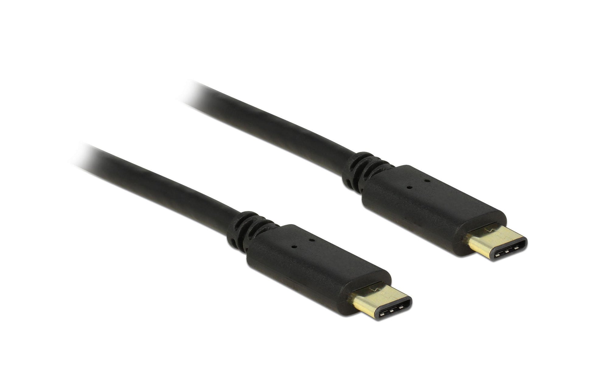 DeLOCK USB-C auf USB-C Kabel – USB 2.0 (480 Mbit/s) – 2 m – Schwarz