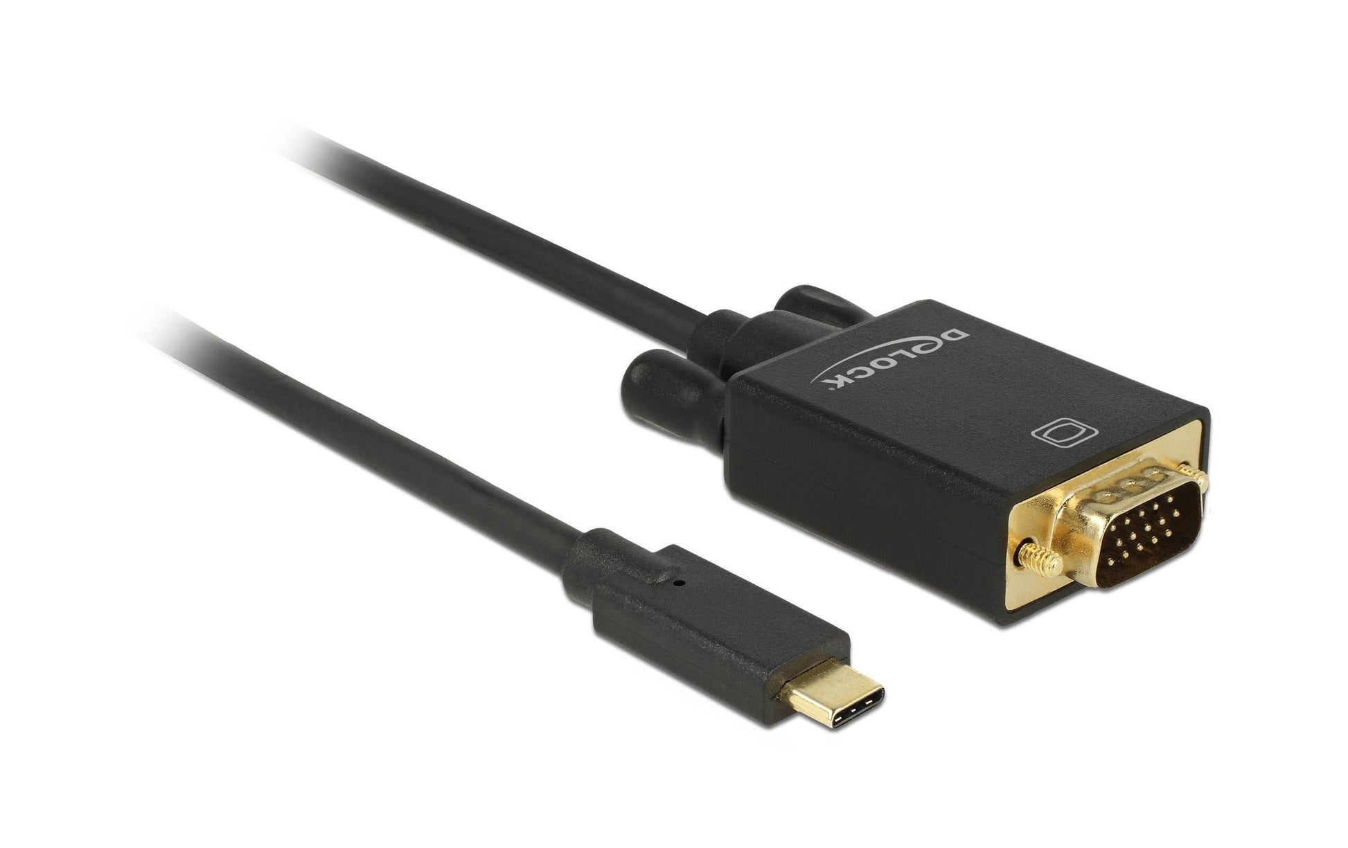 DeLOCK USB-C auf VGA Adapter, 1920×1080@60 Hz, 3 m, vergoldete Stecker