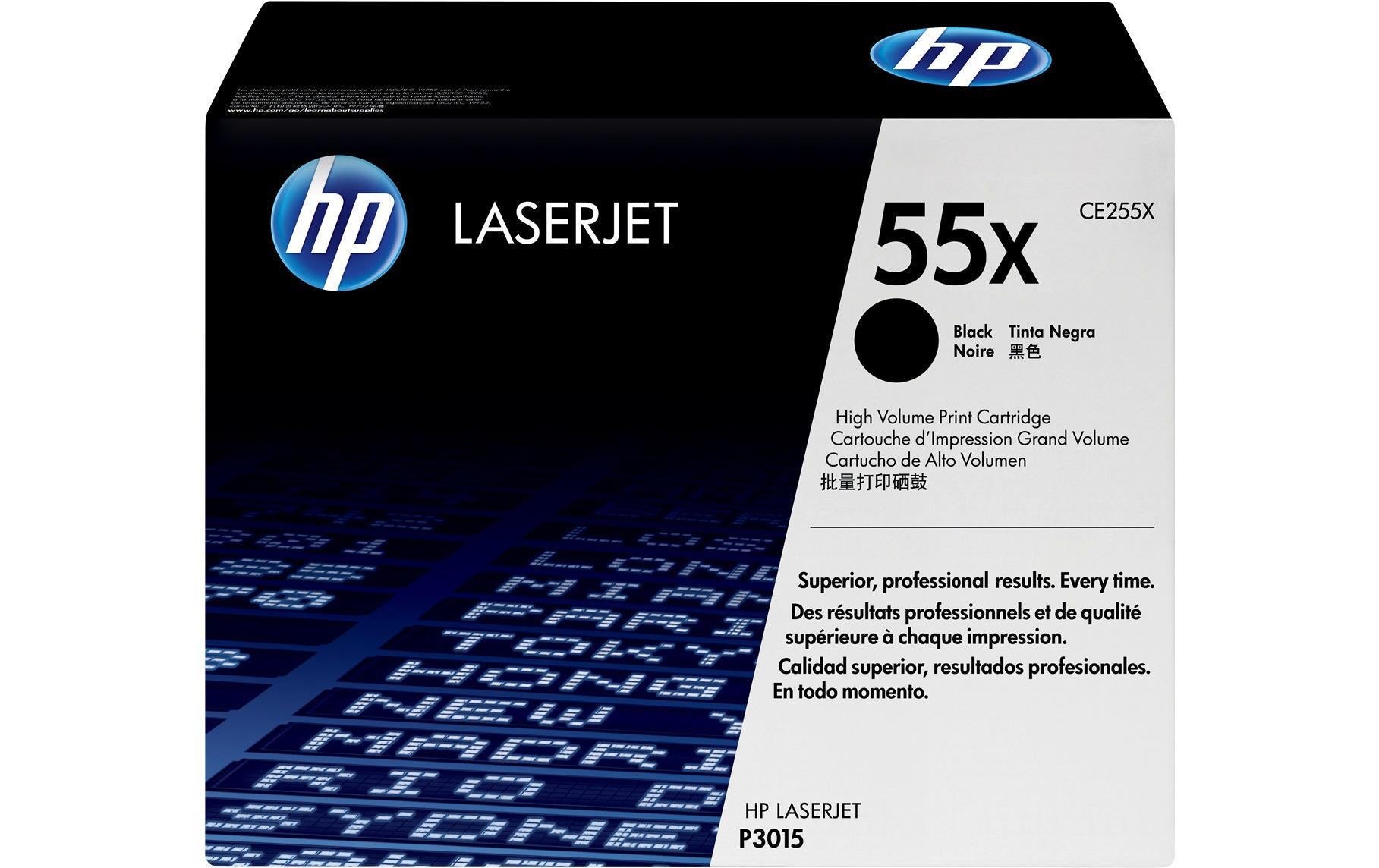 HP Toner 55X – schwarz, 12500 Seiten