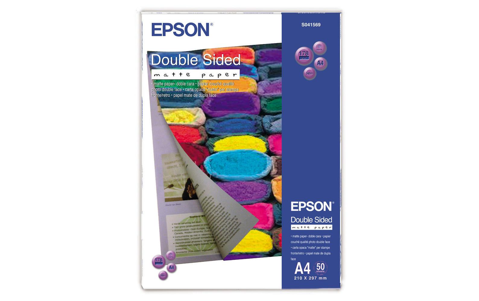 Epson Fotopapier – matt, A4, 178 g/m² – für Tintenstrahldrucker