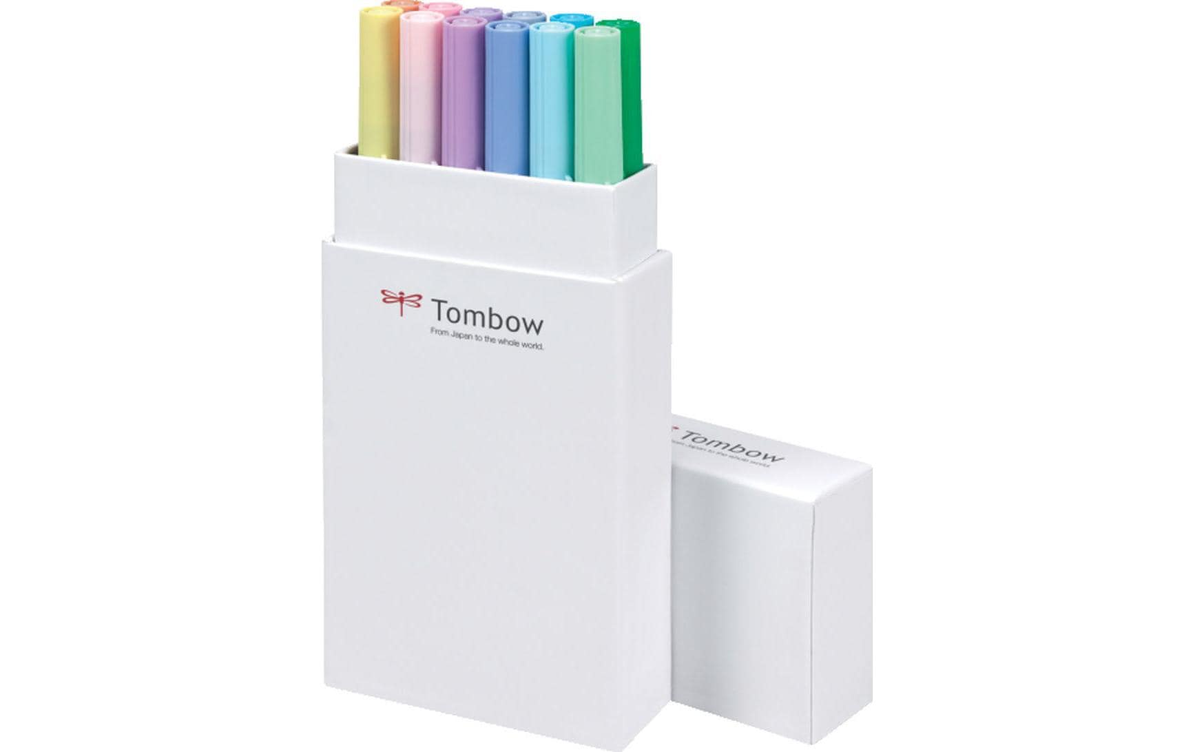 Tombow Filzstifte ABT, Strichbreite 0,8 mm, auswaschbar, 12 Farben