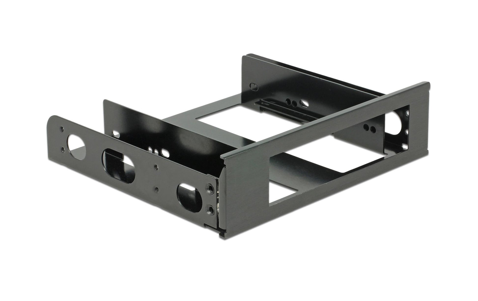 DeLOCK 18267 – HDD-Halterung, Aluminium, schwarz – für 3,5" Laufwerke in 5,25" Schacht