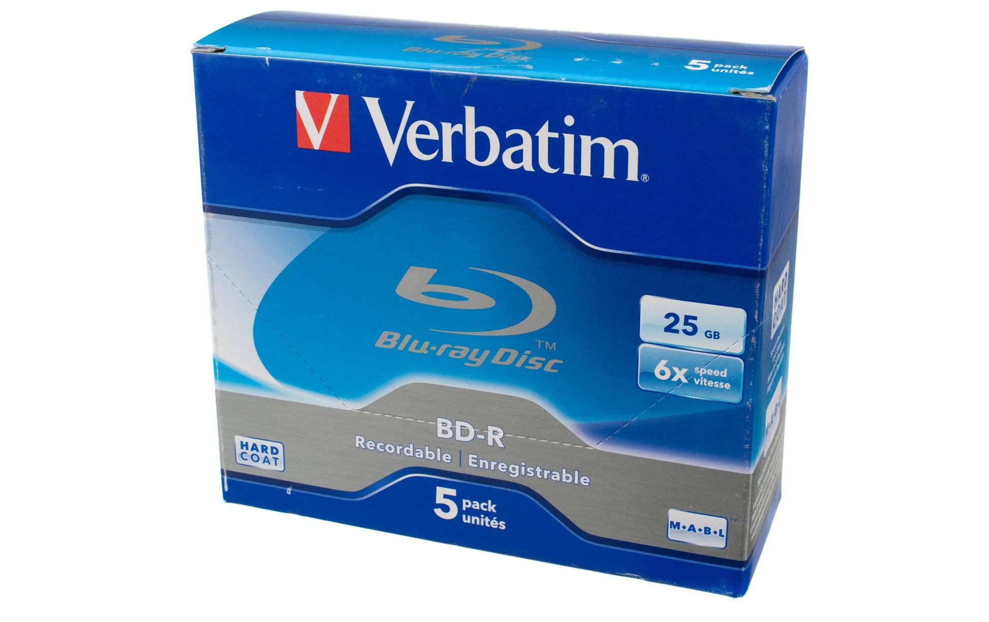 Verbatim BD-R 25 GB – 6×, 5er Pack