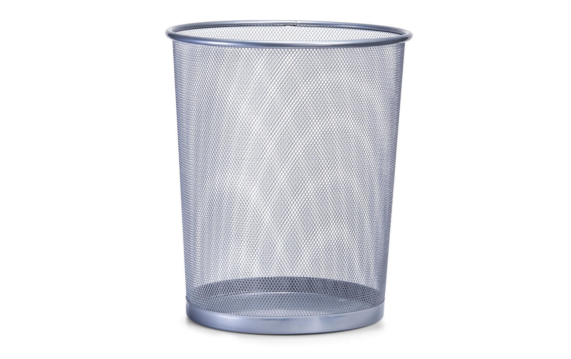 Zeller Present Papierkorb – 15 l – Metall, rund – silber
