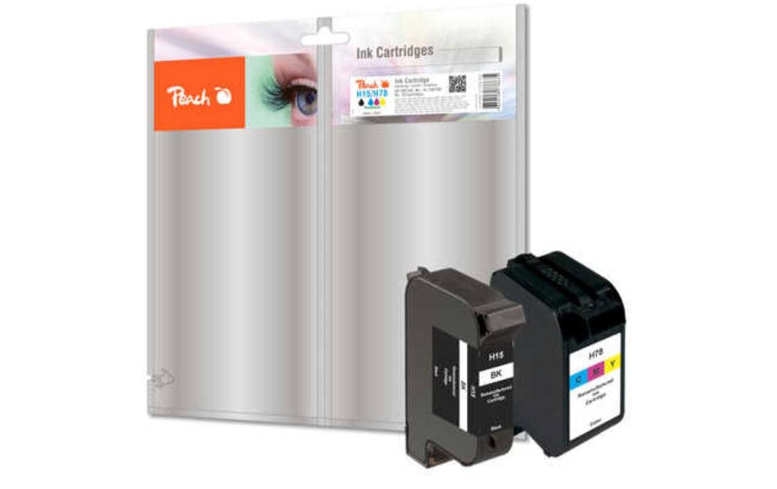 Peach Tintenpatronen-Multipack CMYK, 2er-Pack, kompatibel – für HP DeskJet 3810, 3820, OfficeJet 5110 und andere