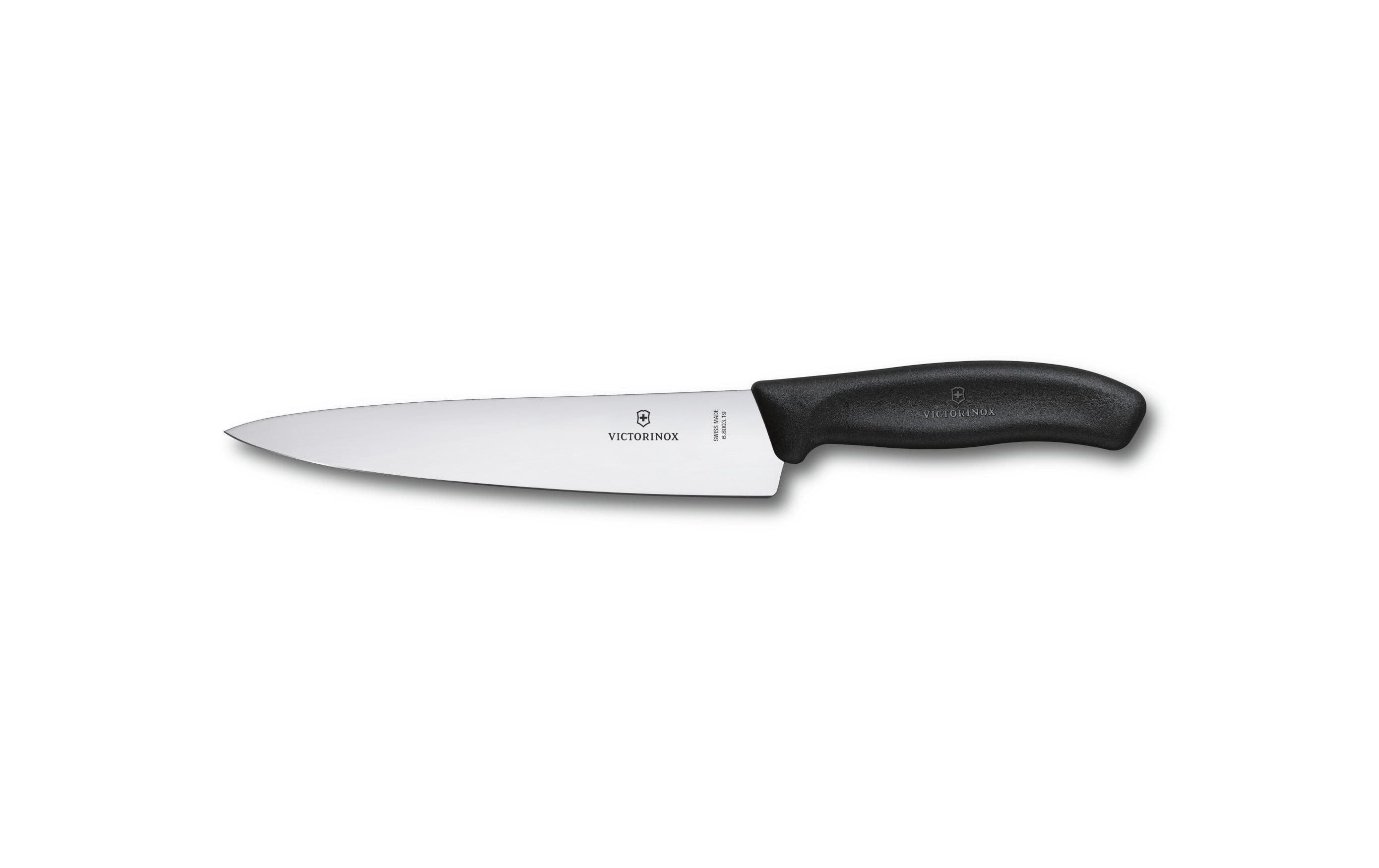 Victorinox Tranchiermesser 19 cm, Edelstahl, Kunststoff, schwarz