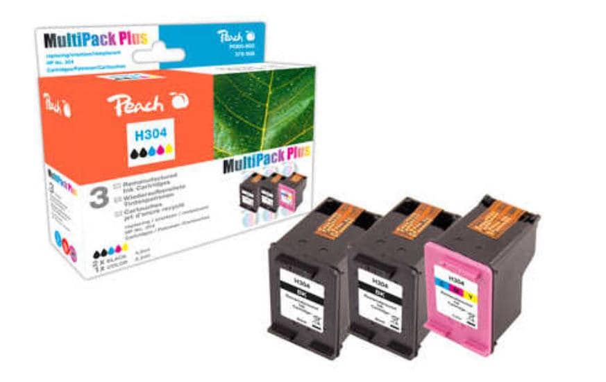 Peach 304 Tintenpatronen-Multipack, 3er-Set (Kompatibel) – für HP DeskJet 3720/3730/3750 …