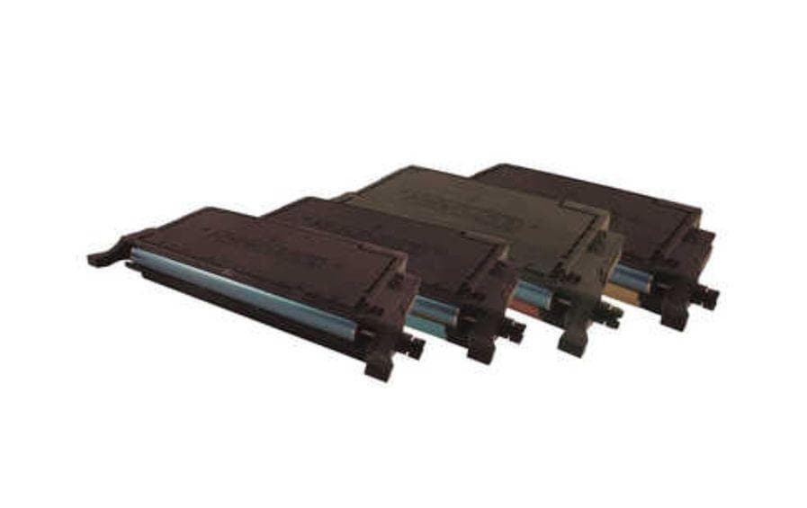 Peach Toner-Multipack CLT-660B – BK/C/M/Y, 5500 Seiten – für Samsung CLP-607 N/CLP-610 ND/CLP-660 N u. a.