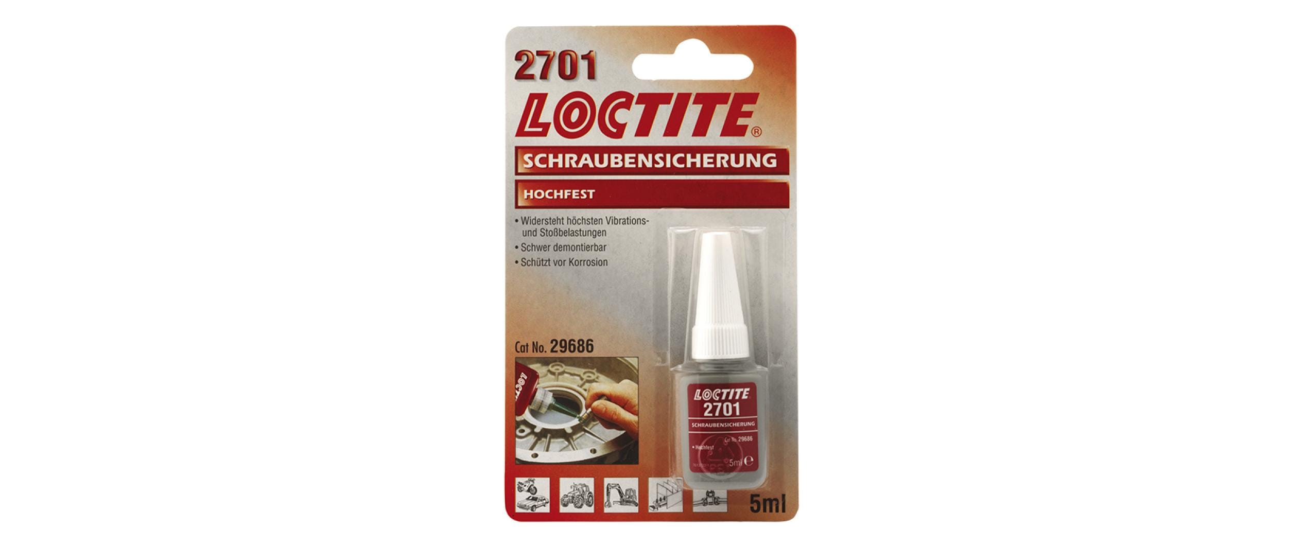 Loctite Schraubensicherung 2701 – grün – 5 ml – für Aluminium