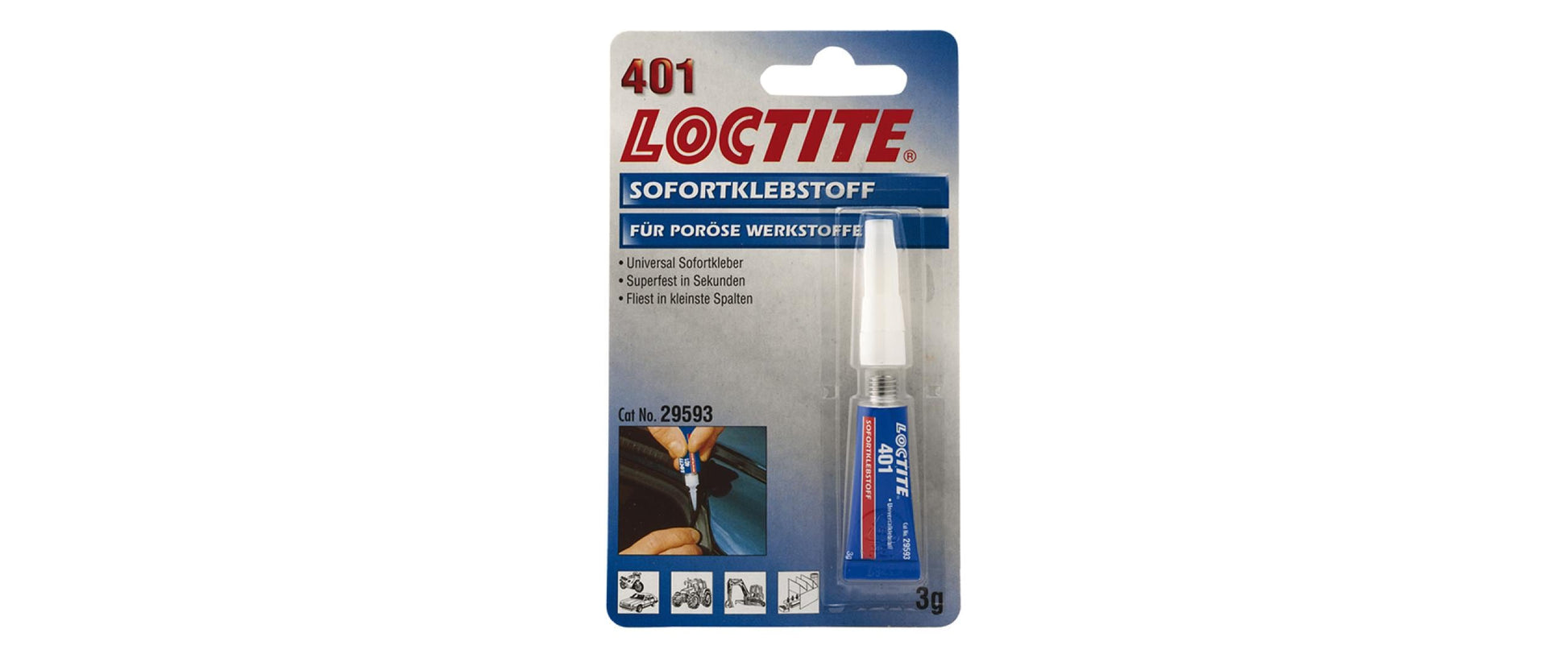 Loctite Sekundenkleber 401 – transparent – 3 g