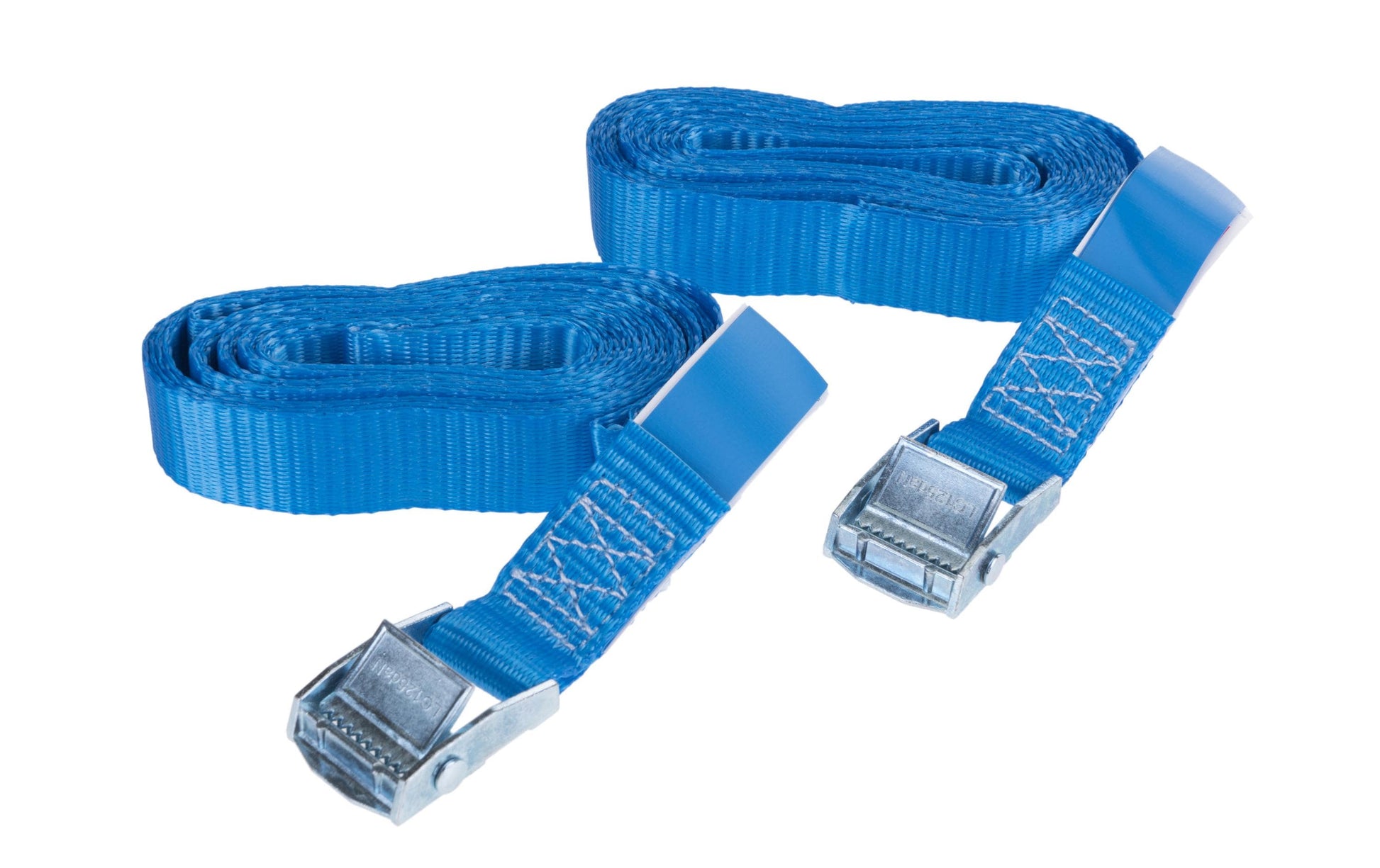 SpanSet Gepäcksicherungsriemen – 300 cm × 2,5 cm, Zurrkraft 250 kg – für Motorrad – Blau