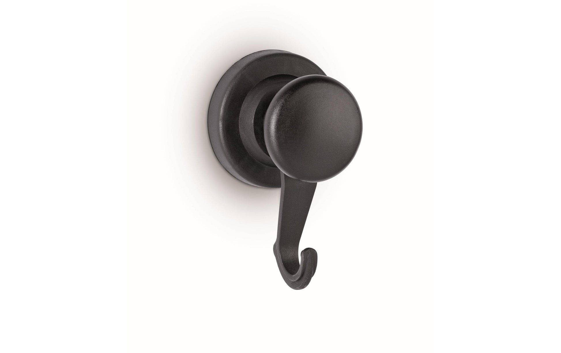 MAUL Magnet mit Karussell-Haken – ABS-Kunststoff, schwarz – 1er-Pack