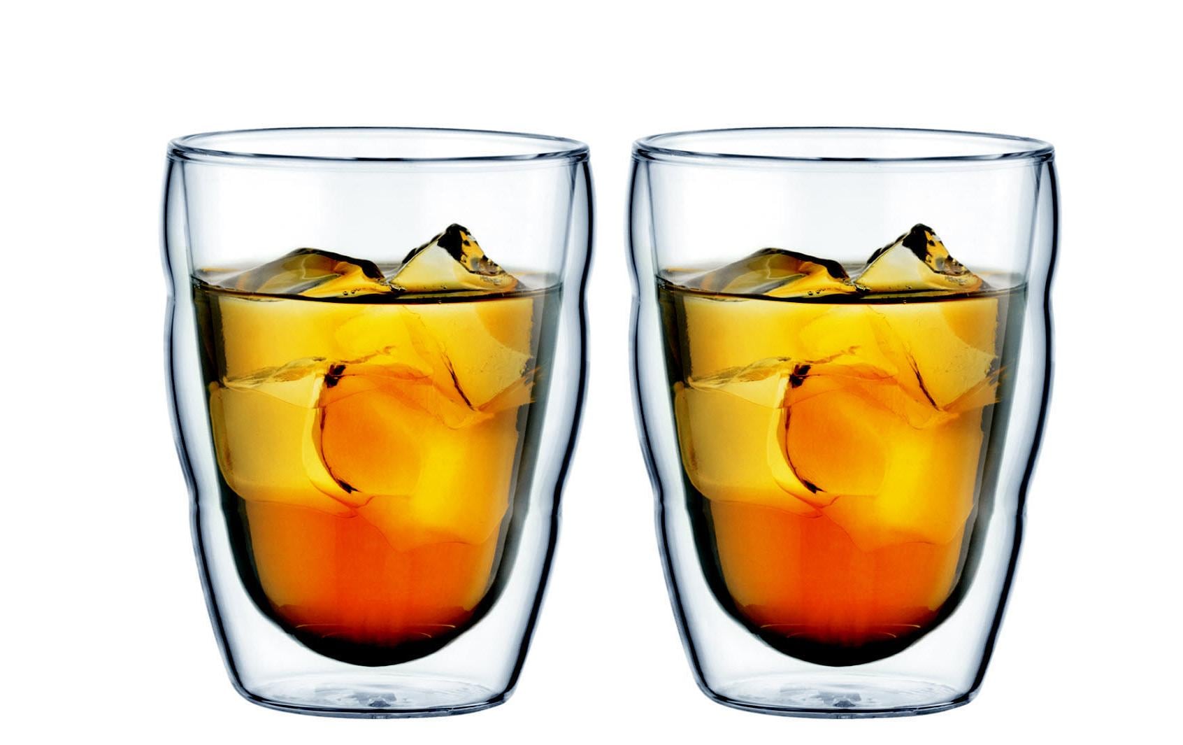 Bodum Thermobecher PILATUS – 2er Set, 250 ml, Borosilikatglas, doppelwandig