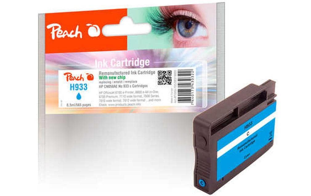Peach Druckerpatrone – HP CN058AE, Cyan, Nr. 933