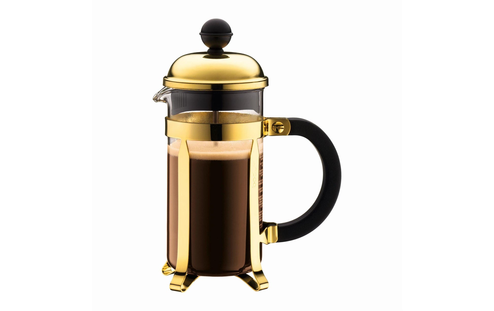 Bodum Chambord French Press Kaffeebereiter – 0,35 l, 3 Tassen, Gold