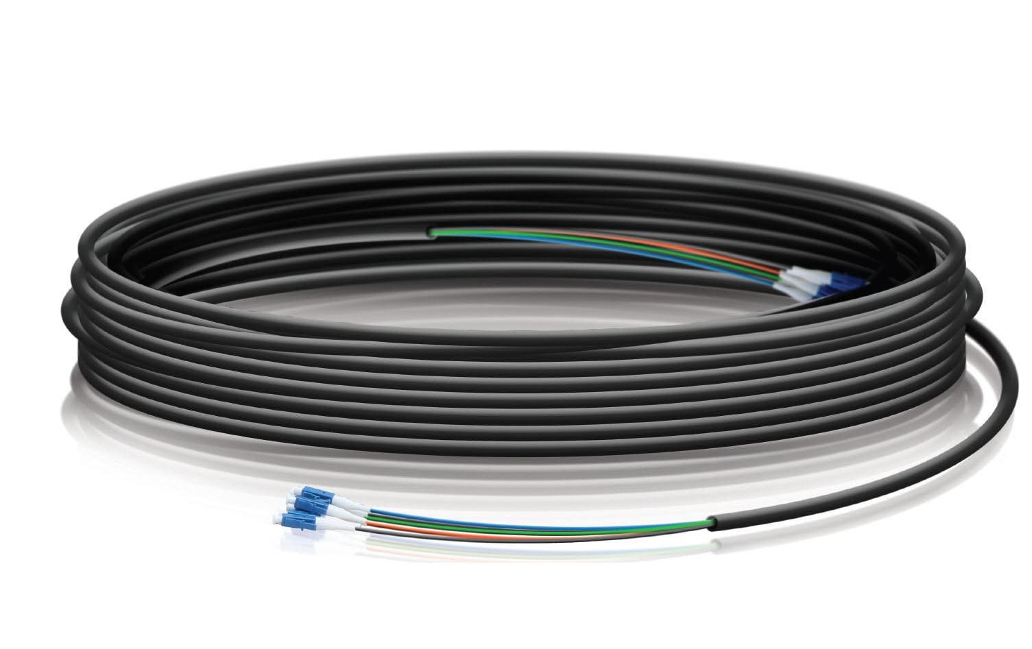 Ubiquiti LWL-Patchkabel – LC–LC, Single-Mode, 91,4 m, Schwarz