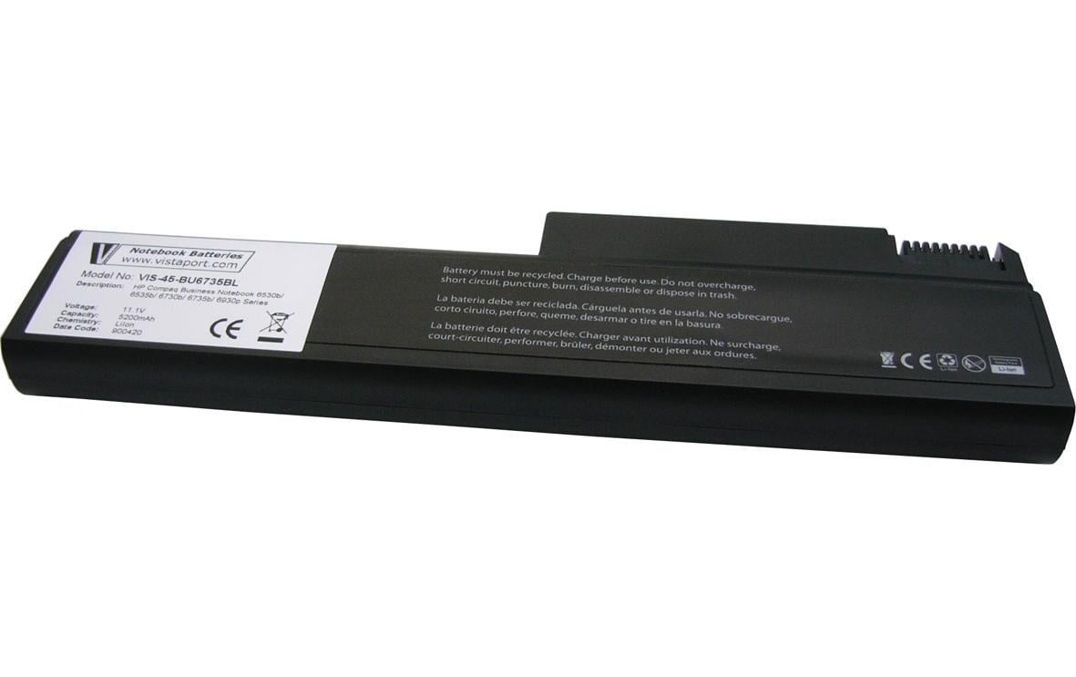 Vistaport Notebook-Akku – für HP ProBook/EliteBook/Compaq 6530b, 6730b, 6930p – 58 Wh, 11,1 V – Schwarz