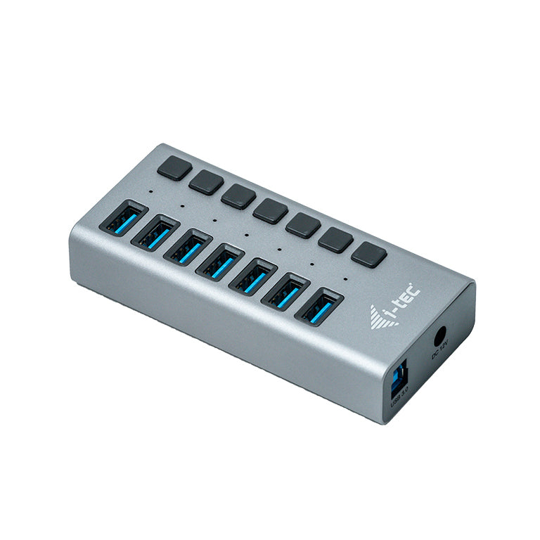 i-tec Ladegerät – 36 W, 7× USB-A, mit externem Netzteil – für Tablets, Notebooks, Ultrabooks und mehr