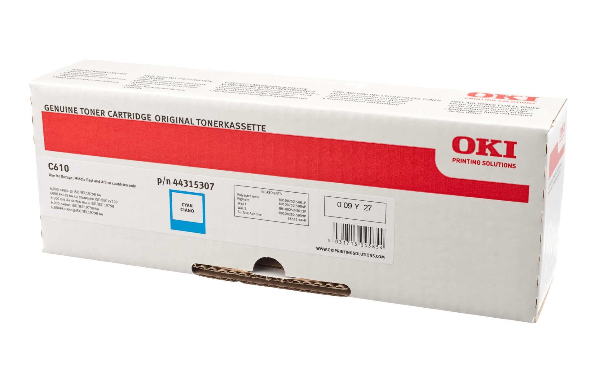 OKI Toner – cyan, 6000 Seiten