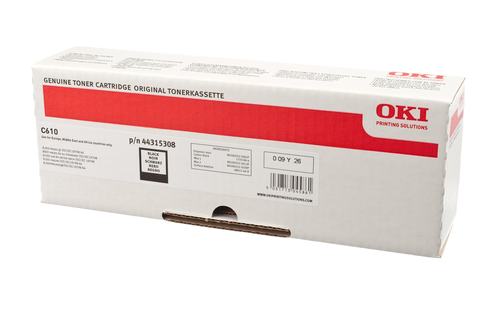 OKI Toner – schwarz, 8000 Seiten