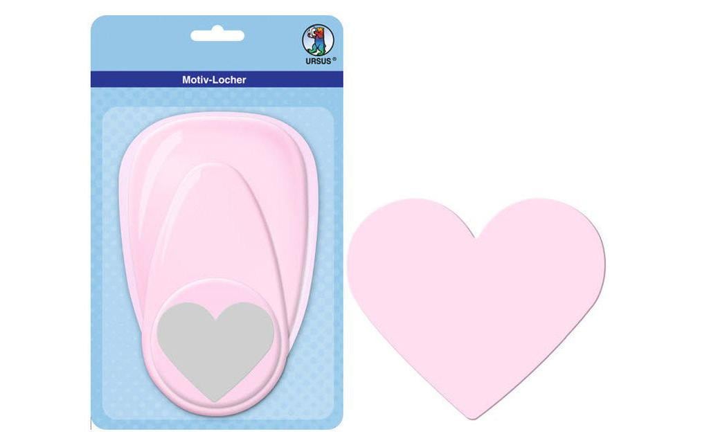 URSUS Motivstanzer Herz, Ø 76 mm, Pink