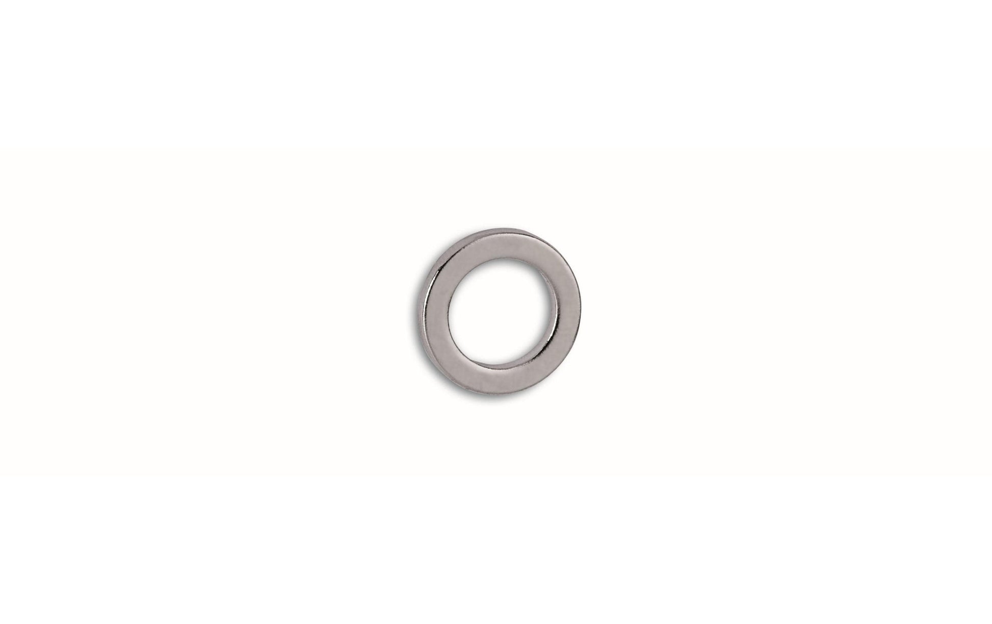 MAUL Neodym-Ringmagnet – hellsilber, Ø 12 mm, H 1,5 mm, 10 Stück