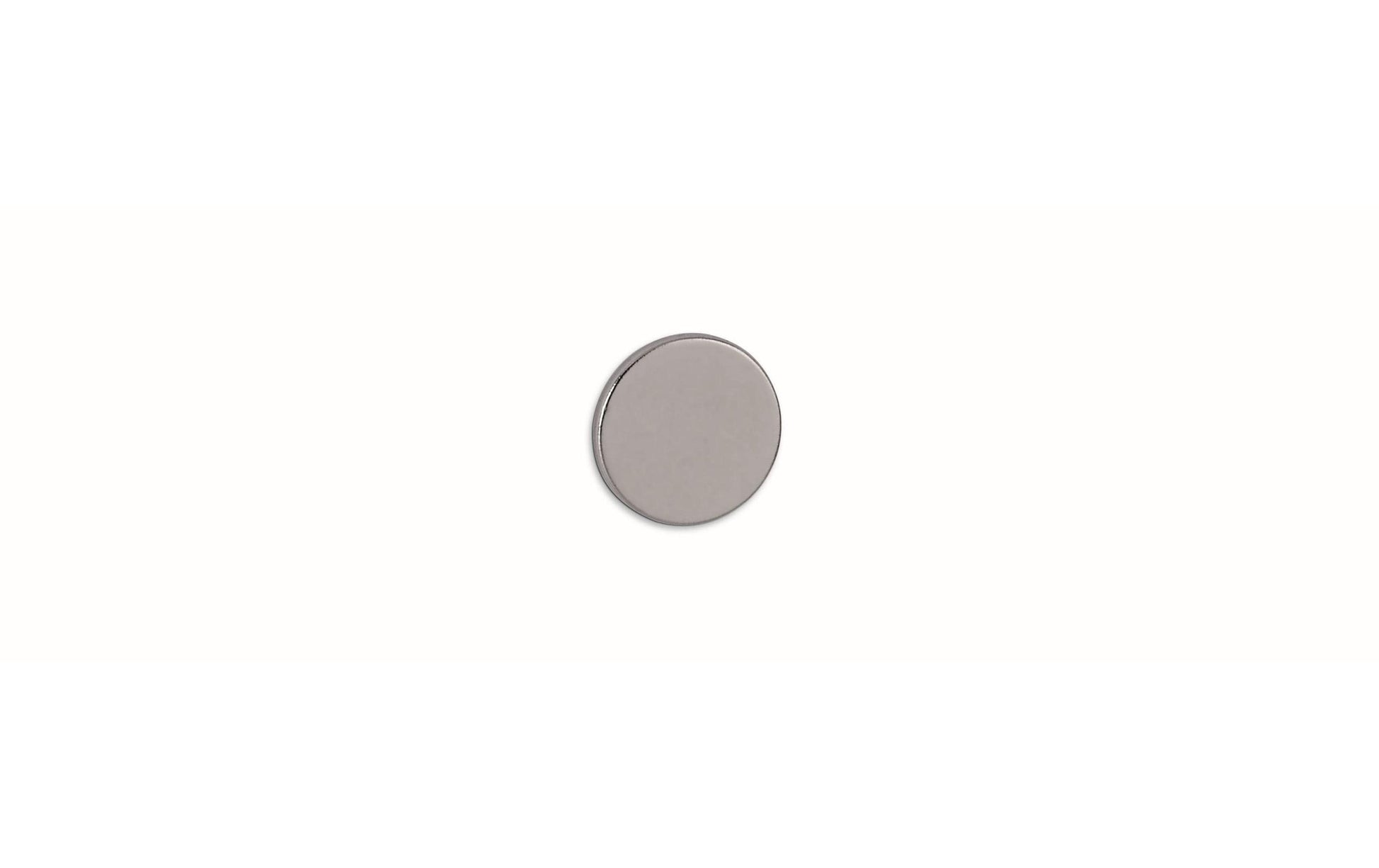 MAUL Scheibenmagnet Neodym – Ø 10 mm, H 1 mm, 10 Stück – Nickel
