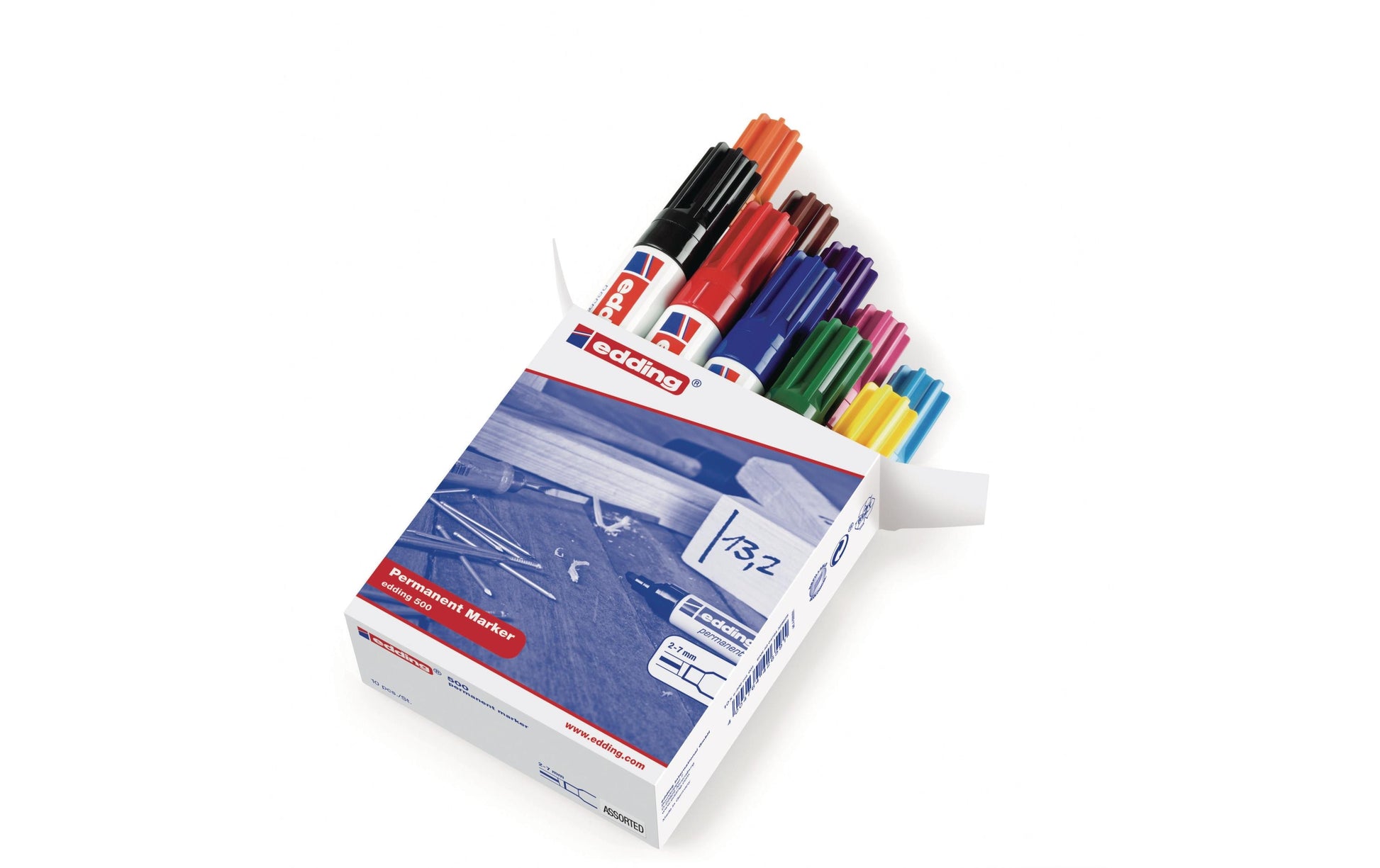Edding Permanent Marker – mehrfarbig, 10er Pack