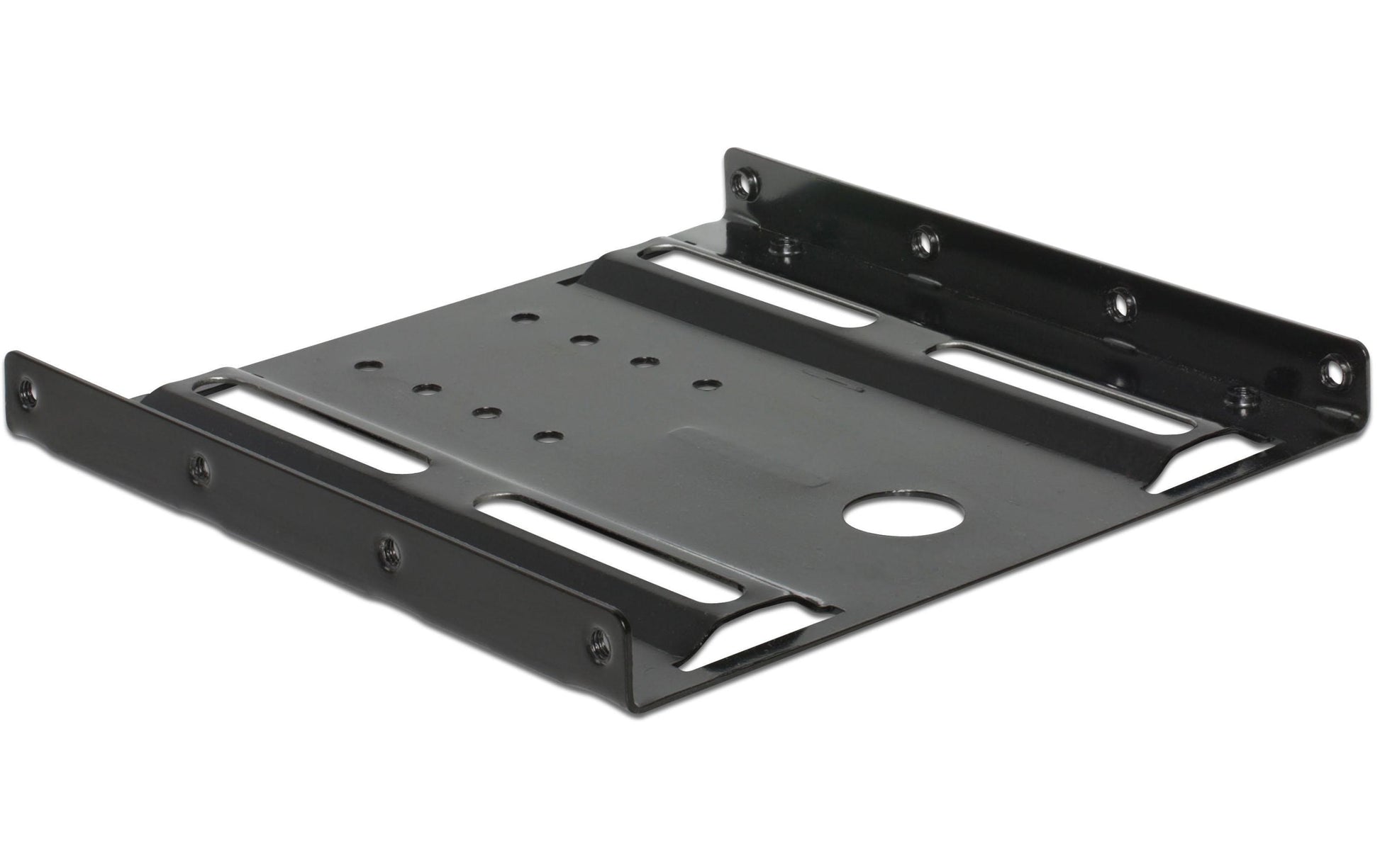 Delock Einbaurahmen 2,5" in 3,5" – Schwarz, Metall