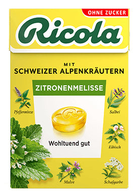 Ricola Box Duo Kräuterbonbons – Zitronenmelisse, zuckerfrei, glutenfrei – 2 × 50 g