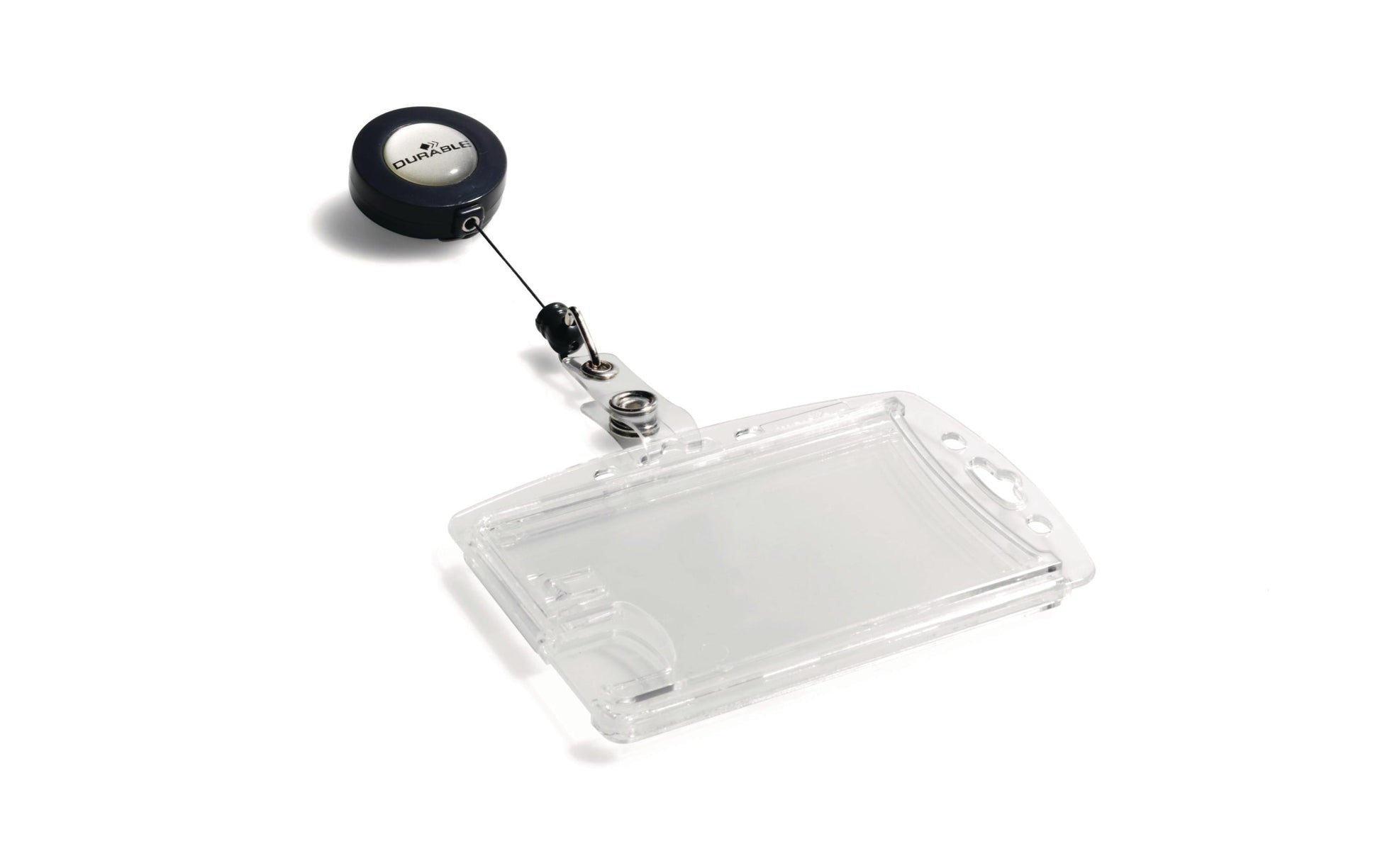 Durable Hartbox – 87 × 54 mm, transparent, für 2 Ausweise, 10er-Pack