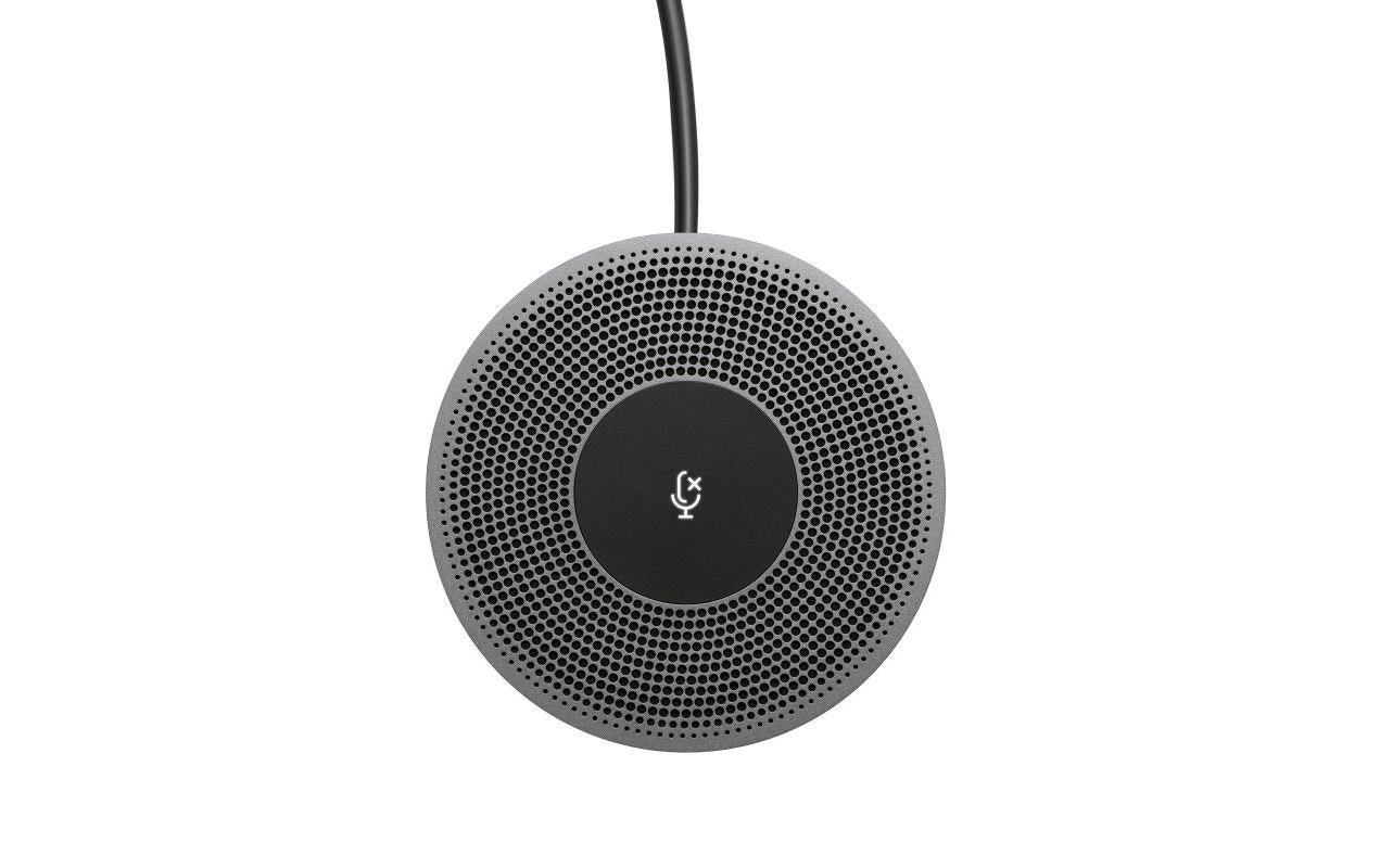 Logitech Erweiterungsmikrofon für MeetUp – Konferenzmikrofon, kabelgebunden, für Logitech MeetUp, schwarz, grau