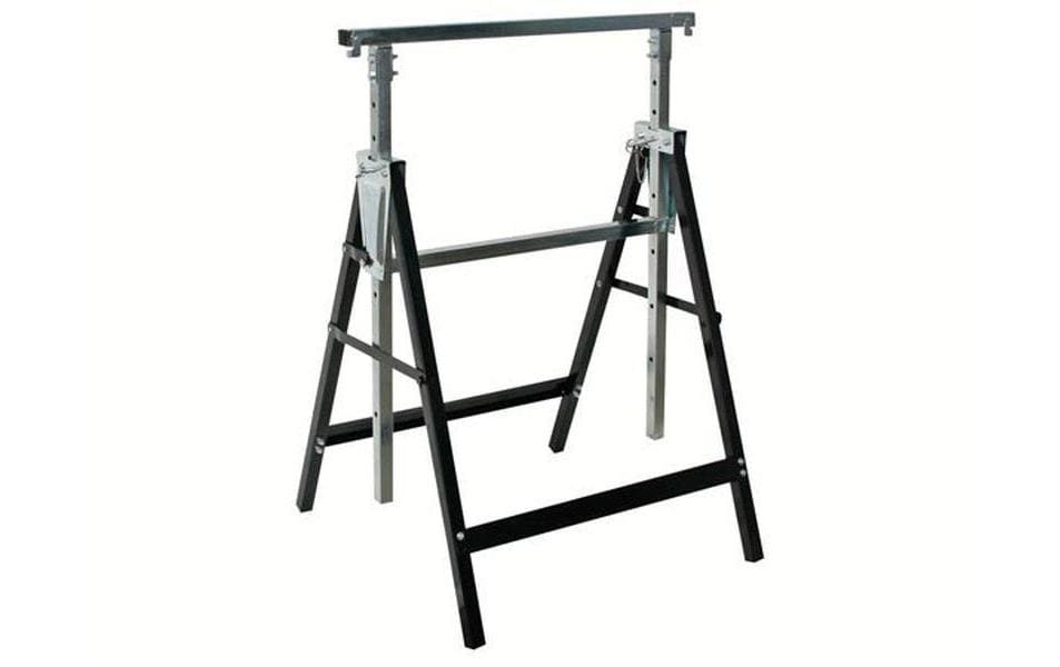 Toolland Arbeitsbock – 68 × 58 × 80–130 cm, 180 kg, Metall, Schwarz/Silber
