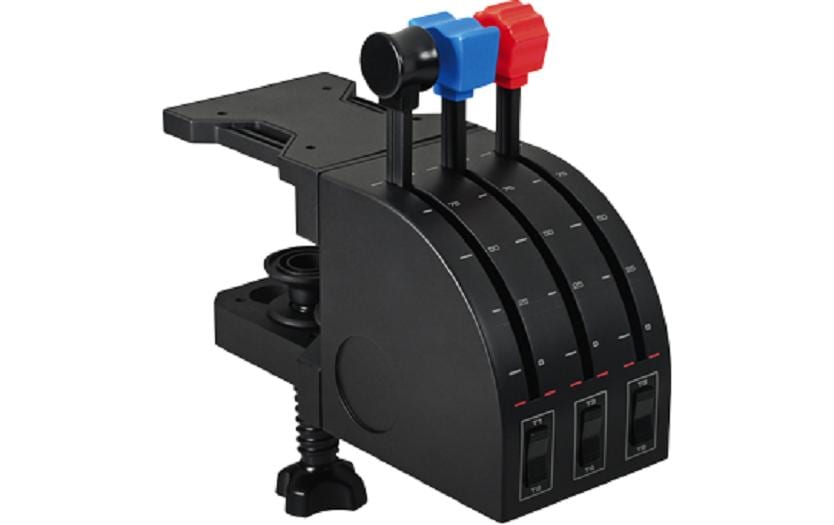 Logitech G Saitek Pro Flight Throttle Quadrant – Joystick – USB (kabelgebunden), 6 Tasten, für PC (Windows)