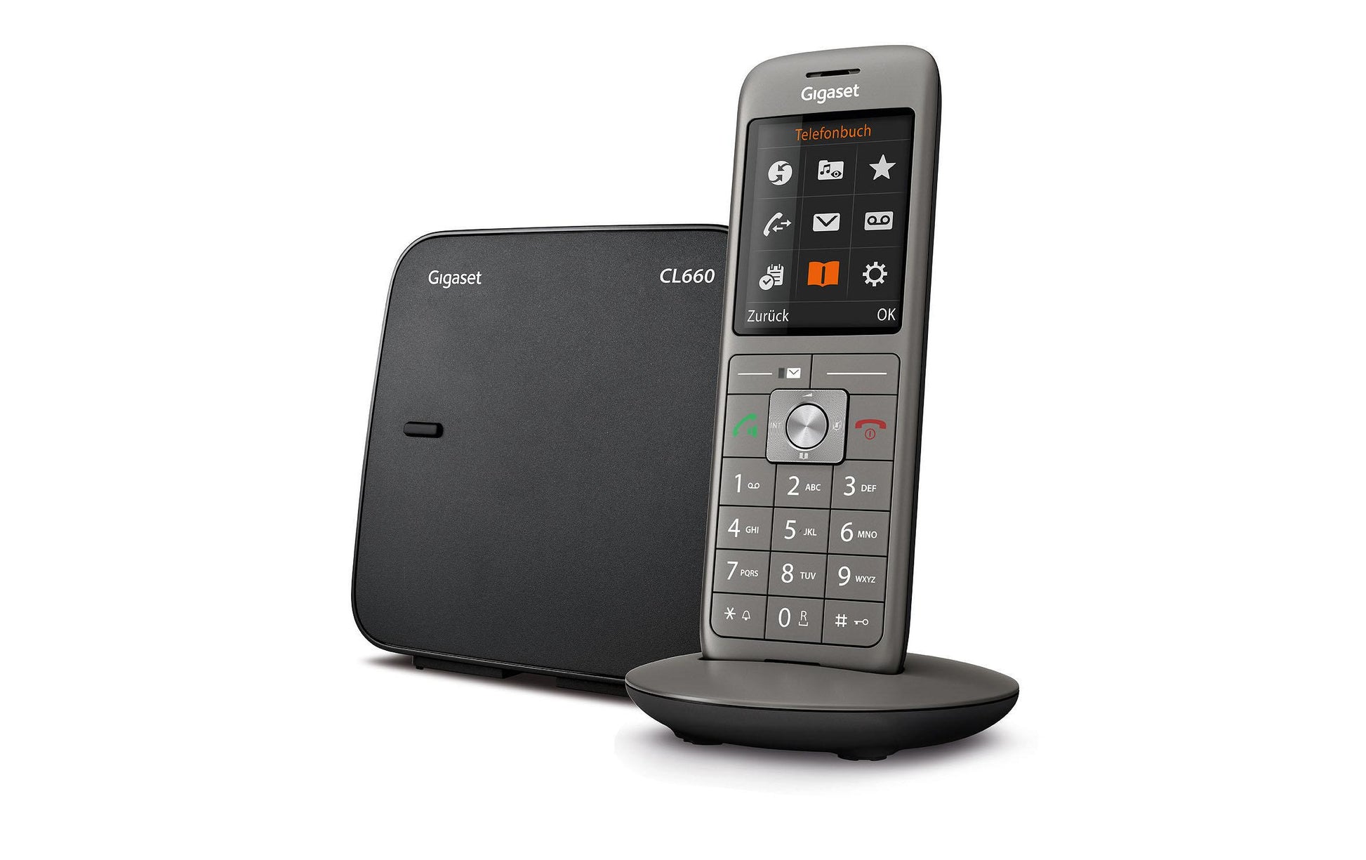 Gigaset CL660 – Analoges/DECT-Telefon, Anthrazit