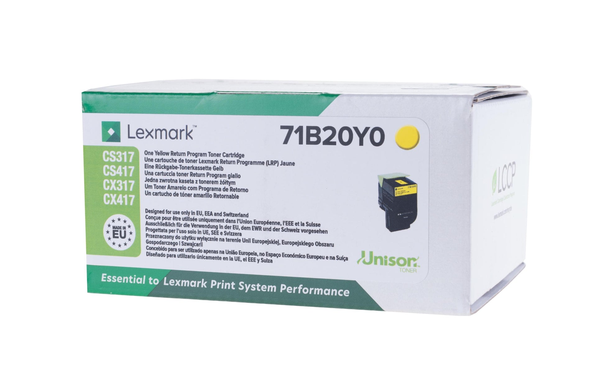 Lexmark Toner – gelb, 2300 Seiten – für Farb-Laserdrucker/Multifunktionsgeräte