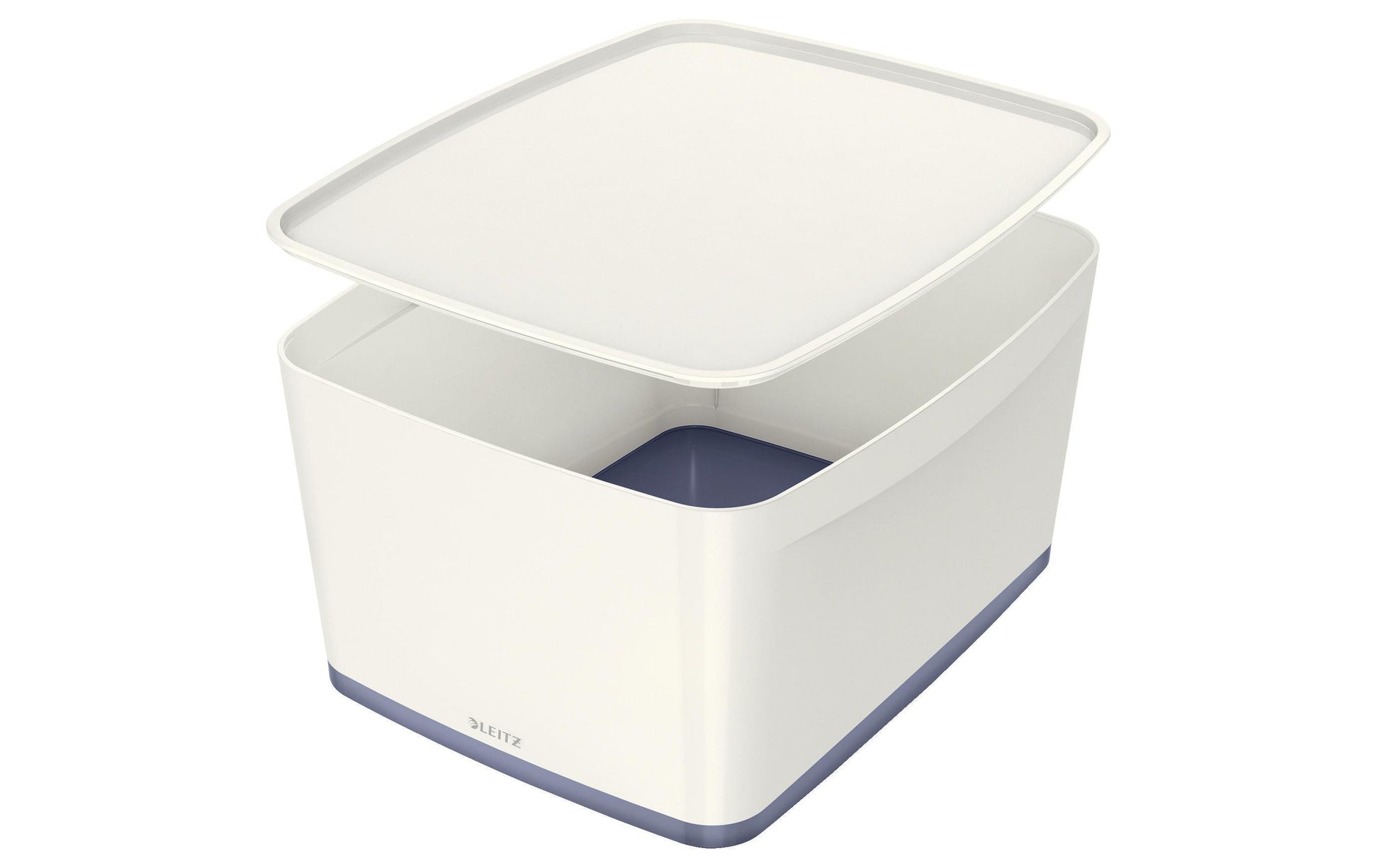 Leitz Aufbewahrungsbox MyBox – ABS-Kunststoff, weiss/grau, 31,8 × 19,8 × 38,5 cm