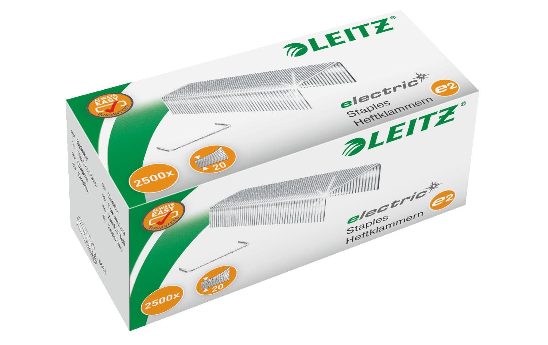 Leitz Heftklammern – für Leitz 5533 – 6 mm – Metall, silber – 2500 Stk.